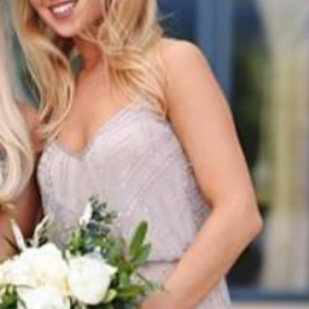 Adrianna Papell Diamond Beaded Blouson Dre…